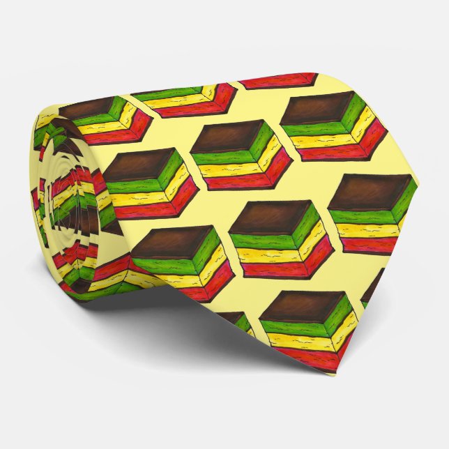 Italian TRainbow Seven Layer Christmas Cookie Tie (Rolled)