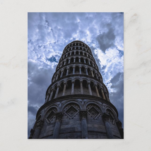 Italian Travel Leaning Tower of Pisa European Tour Postcard (Front)
