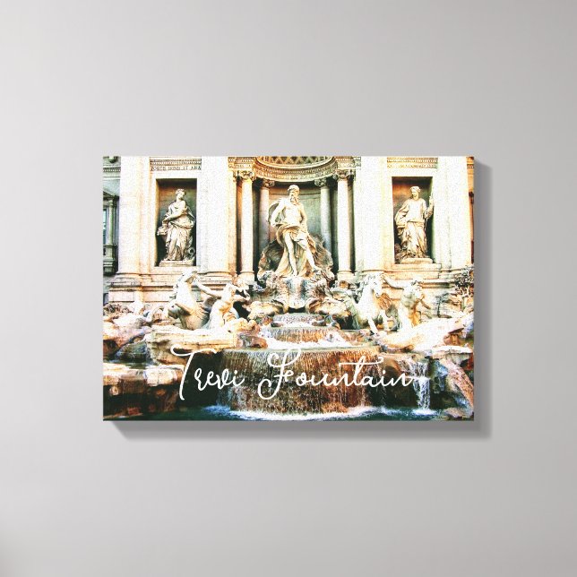 Italian Trevi Fountain canvas picture wall decor (Front)