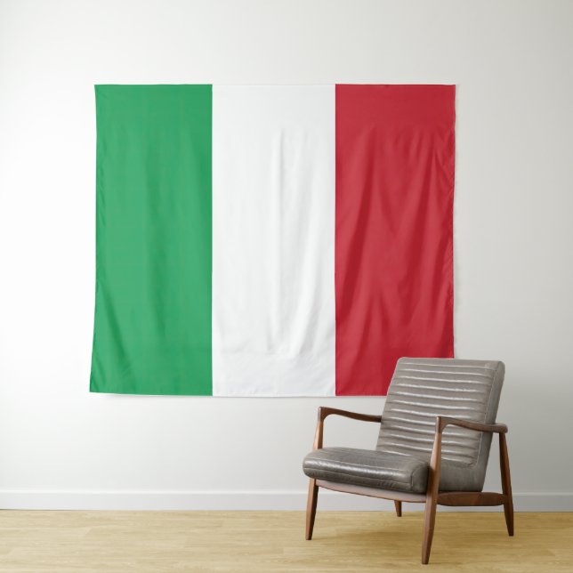 Italian Tricolor Flag Tapestry (In Situ (Horizontal))
