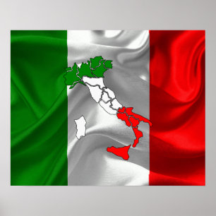 Italian Tricolor Poster