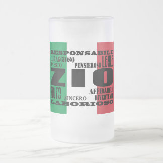 Italian Uncles : Qualities Frosted Glass Beer Mug