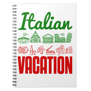 Italian Vacation Italy Trip Travel Souvenir Notebook