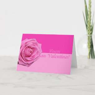 Italian Valentine's Day Roses Holiday Card