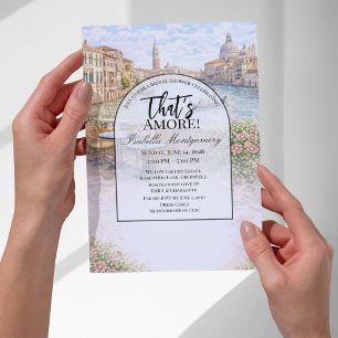 Italian Venice That’s Amore Bridal Shower Invitation