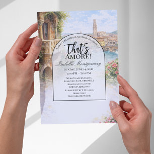 Italian Verona That’s Amore Bridal Shower Invitation