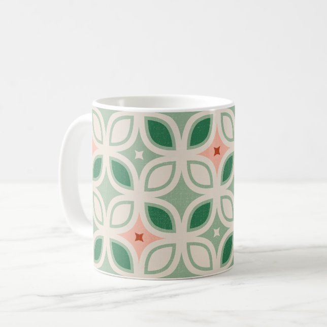 Italian Villa Geometric Coffee Mug (Front Left)