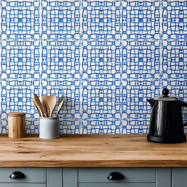 Italian villa ornament in blue tile  (Creator Uploaded)