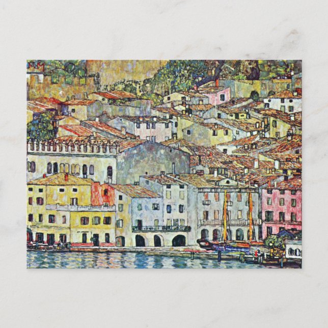 Italian Village Malcena at the Gardasee by Klimt Postcard (Front)