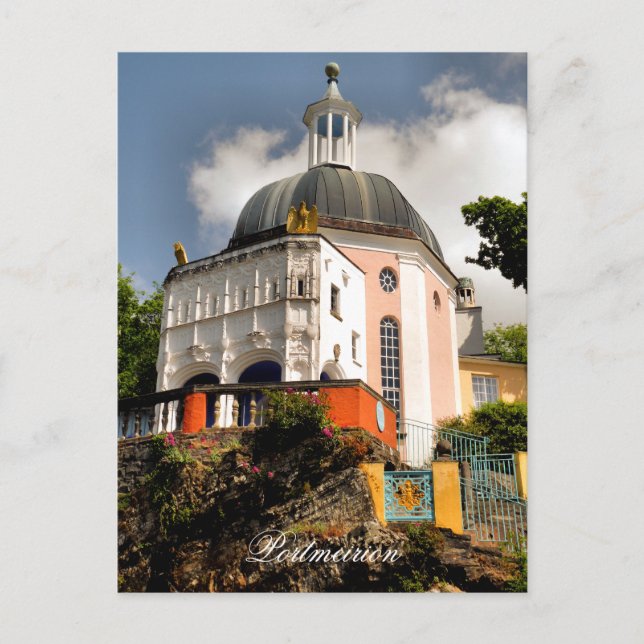 ITALIAN VILLAGE WALES POSTCARD (Front)