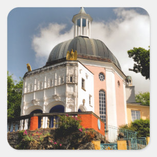 ITALIAN VILLAGE WALES SQUARE STICKER