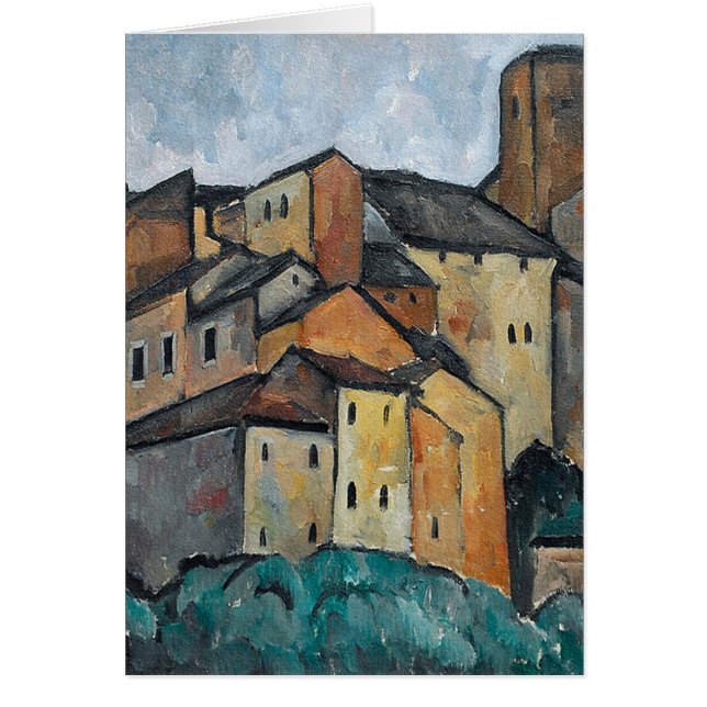 Italian Villiage Painting of Homes Blank (Front)
