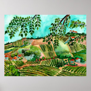 Italian Vineyards Poster