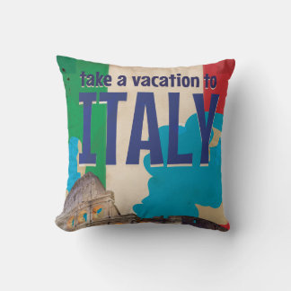 Italian Vintage Travel poster Cushion