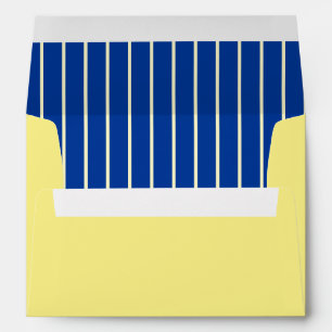 Italian Vintage Yellow Wedding Return Address Envelope