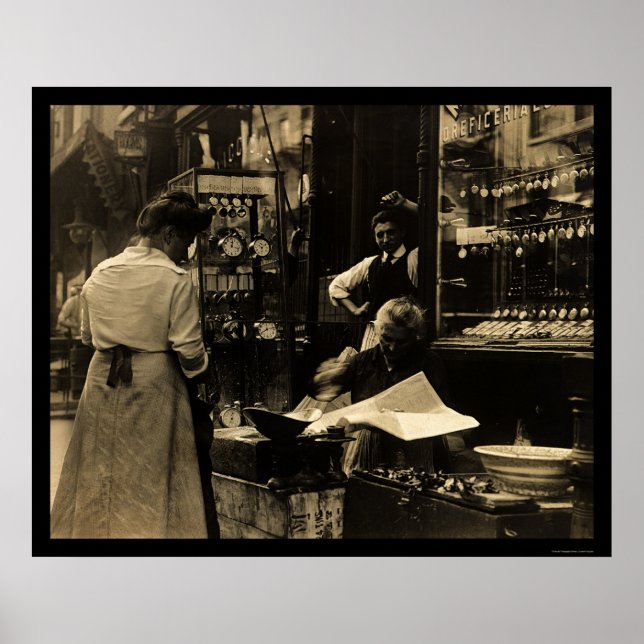 Italian Watchmaker in New York City 1912 Poster (Front)