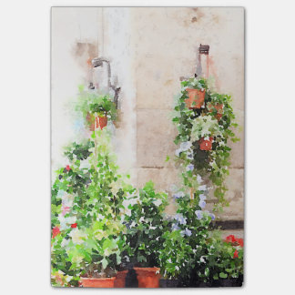 Italian Watercolor Flower Market Post-it Notes