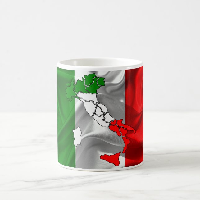 Italian waving flag coffee mug (Center)