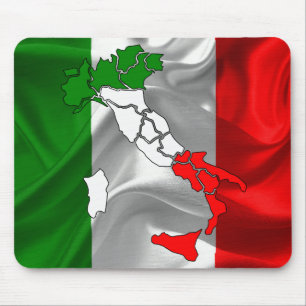 Italian waving flag mouse mat