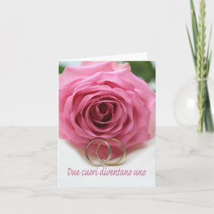 italian  wedding congratulations card