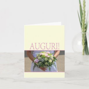 italian  wedding congratulations card
