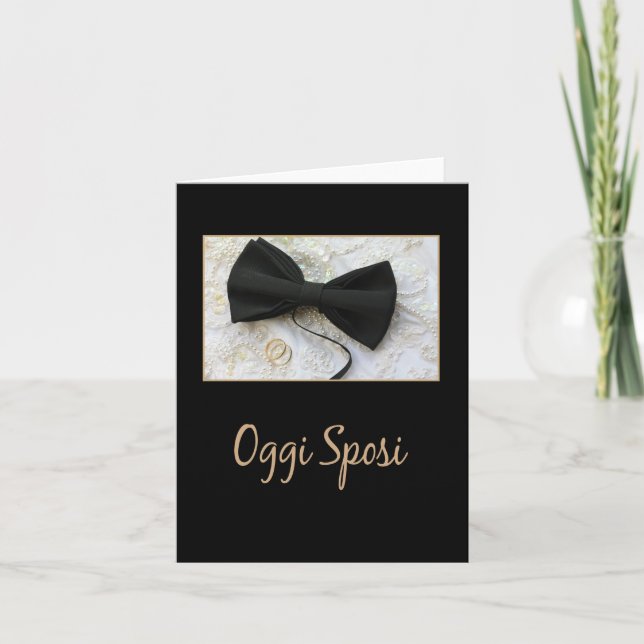 italian  wedding congratulations card (Front)