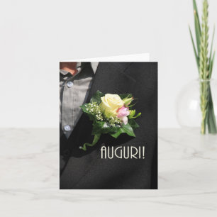 italian  wedding congratulations card