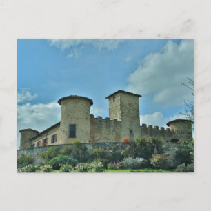 Italian Wine Country Postcard