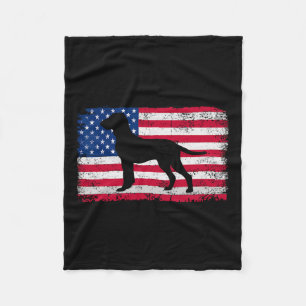 Italiano Lover 4th Of July Patriotic American Flag Fleece Blanket