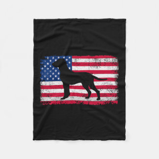 Italiano Lover 4th Of July Patriotic American Flag Fleece Blanket