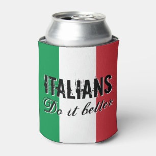 Italians do it better can cooler with Italy flag