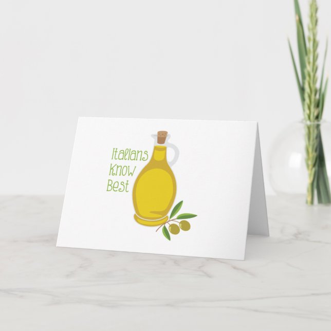 Italians Know Best Card (Front)