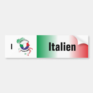 Italien - Italia Autoaufkleber Bumper Sticker