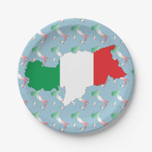 Italien - Italia Teller Paper Plate
