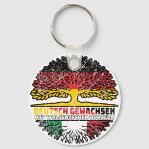 Italien Italienisch Deutsch Deutschland Baum Key Ring