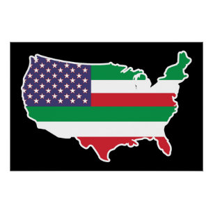 Italo-American USA US United States Italy Poster