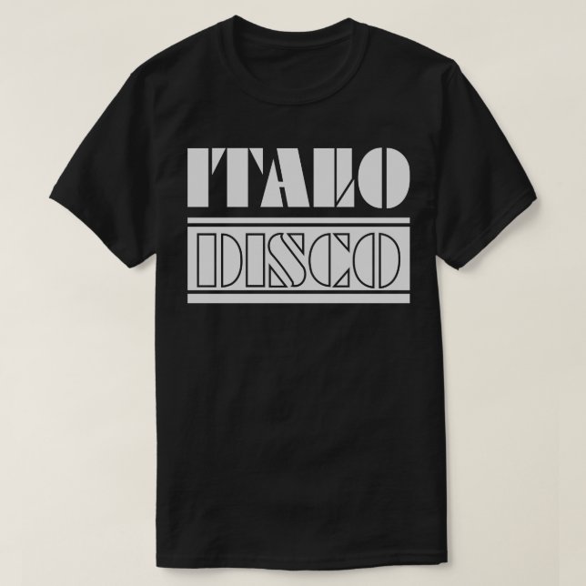 ITALO DISCO 90s Music T-Shirt (Design Front)
