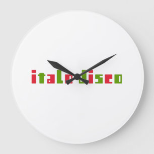 ITALO DISCO LARGE CLOCK