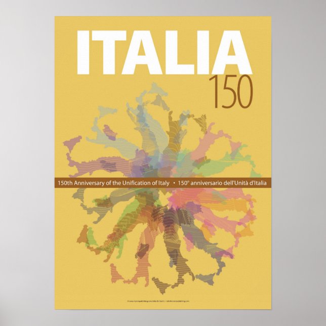 Italy 150th Anniversary of Unification Poster (Front)
