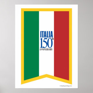 Italy 150th Anniversary Poster