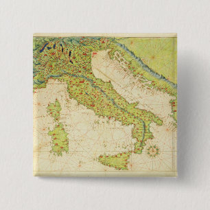 Italy 15 Cm Square Badge