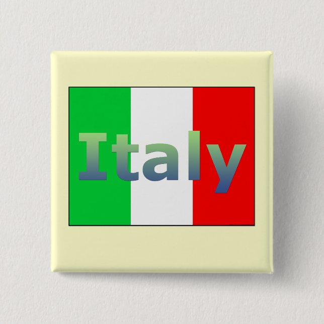 Italy 15 Cm Square Badge (Front)