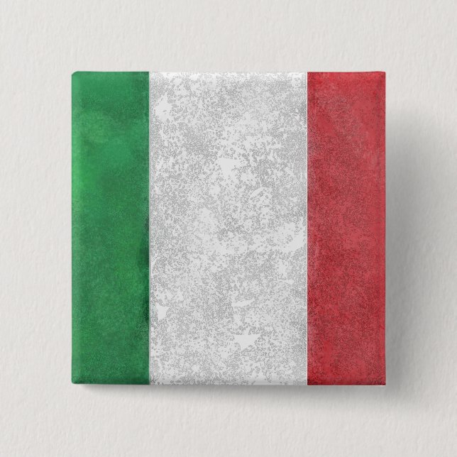 Italy 15 Cm Square Badge (Front)