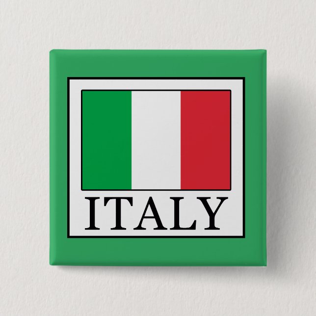 Italy 15 Cm Square Badge (Front)