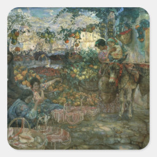 Italy, 1911 square sticker