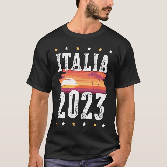 Italy 2023 Italia Vacation Travel Team T-Shirt (Front)