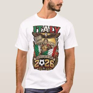Italy 2026 Personalised Football Fan T-Shirt 