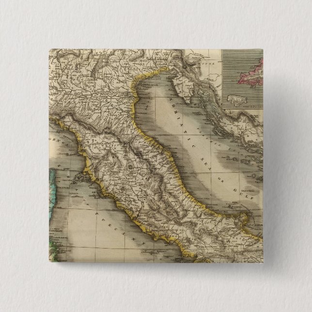 Italy 22 15 cm square badge (Front)