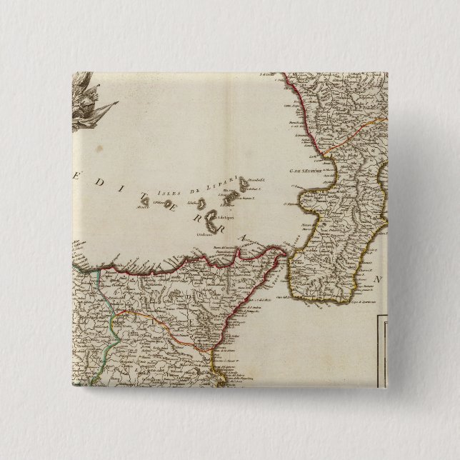 Italy 25 15 cm square badge (Front)