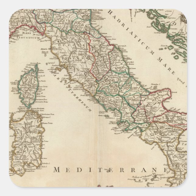 Italy 25 square sticker (Front)